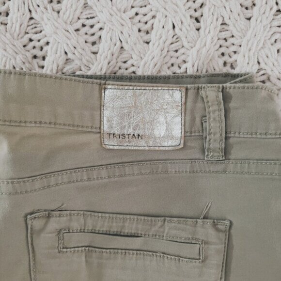 Tristan Wide Leg Modern Capri in Ombre Khaki Green- Size 10 - Picture 11 of 16